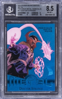 2013 Marvel Fleer Retro PMG Blue #13 Doctor Strange (#25/50) - BGS NM-MT+ 8.5